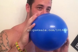 Balloon Fetish - Edward Blowing Balloons Video 2