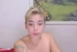 Blonde girlfriends playing hasten chum around with annoy webcam (new)