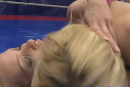 Wrestling lesbos licking in any case others pussy
