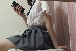 Japanese Schoolgirl Under Bureau